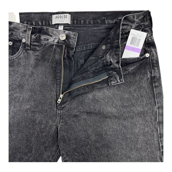 New Agolde Men US 38 Black Jeans Tapered Slim Fit Denim Washed Casual Cotton - Picture 9 of 14